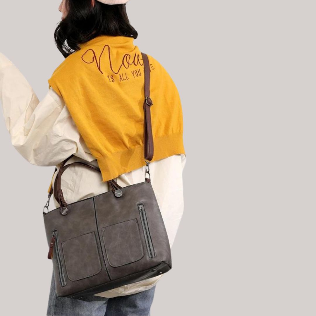 Greta - Skuldertaske med flere lommer