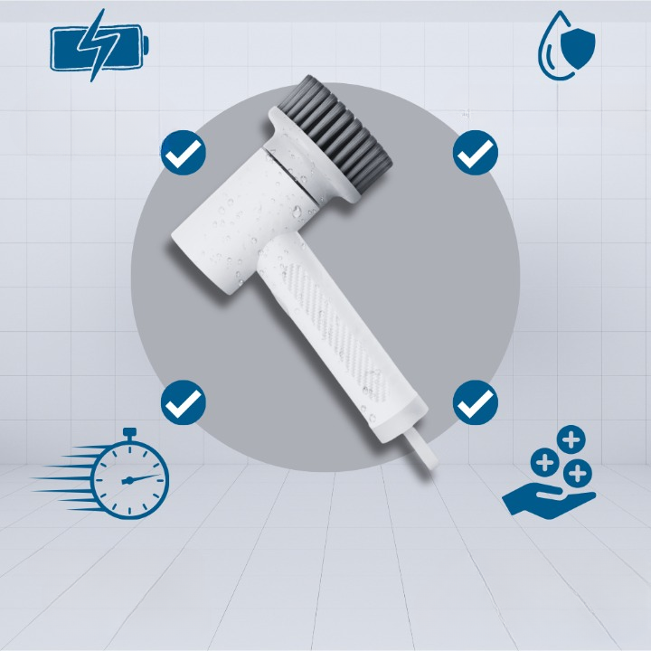 CleanForce – Elektrisk skrubbebørste Professionel køkken- og komfurrenser