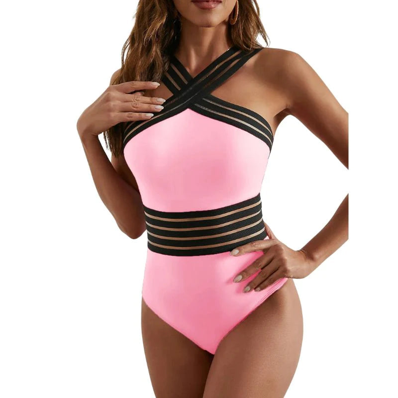 Anne - Elegant Mesh One-Piece Badedragt