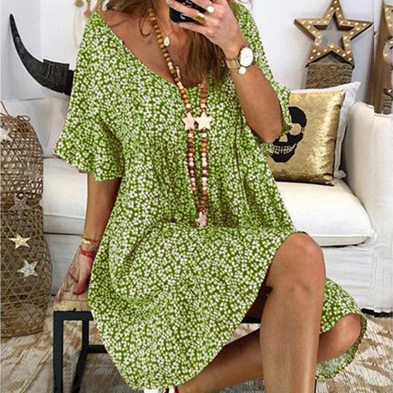 Dolly - Sommer halværmet kjole