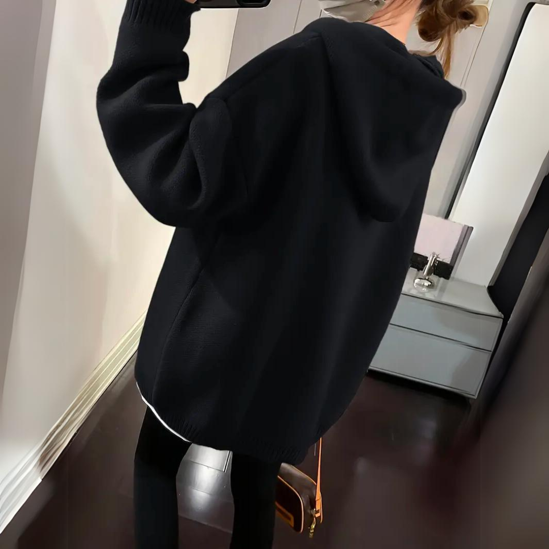 Kirsten - Varm og hyggelig hættetrøje