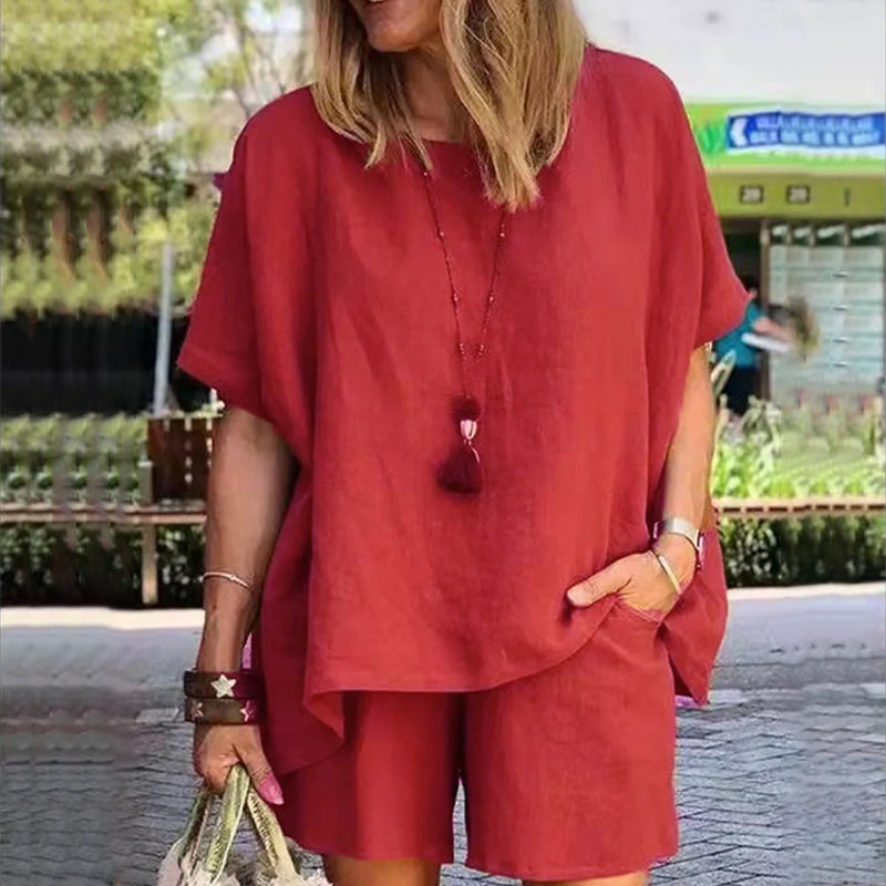 Lianna - Casual T-shirt og kort sæt