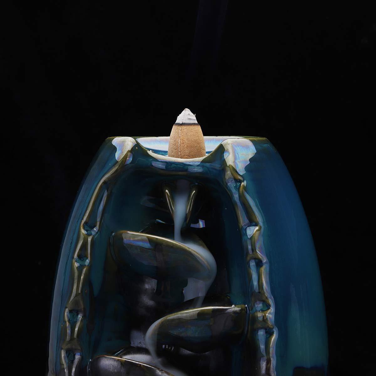 ZenFlow - Håndlavet røgelsesholder med fascinerende vandfaldsrøgeffekt