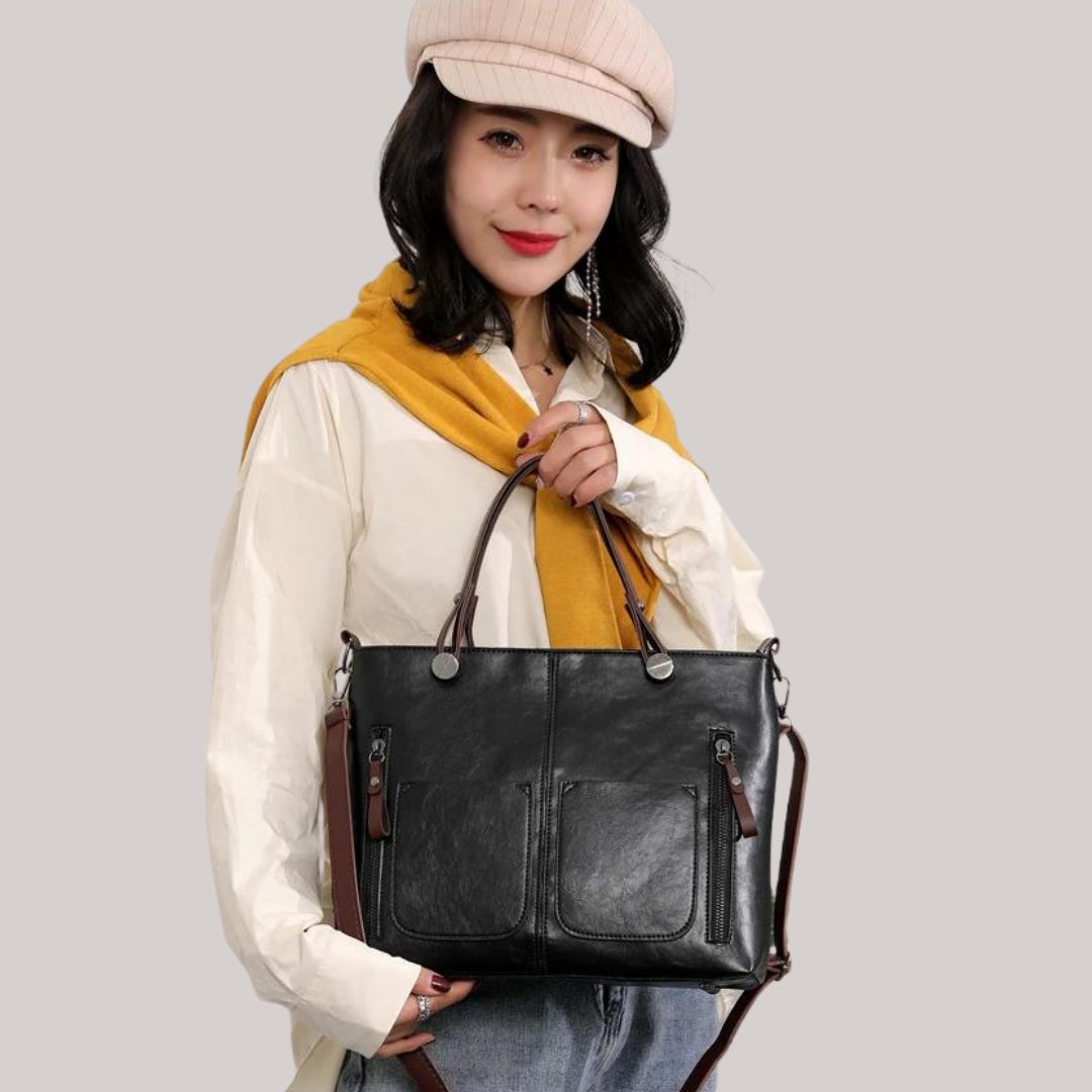 Greta - Skuldertaske med flere lommer