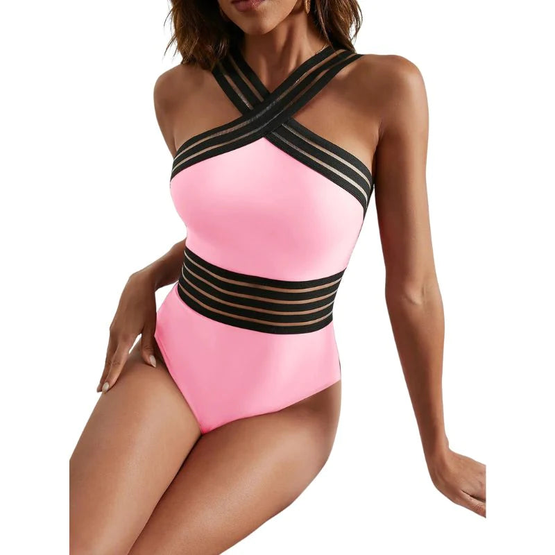 Anne - Elegant Mesh One-Piece Badedragt