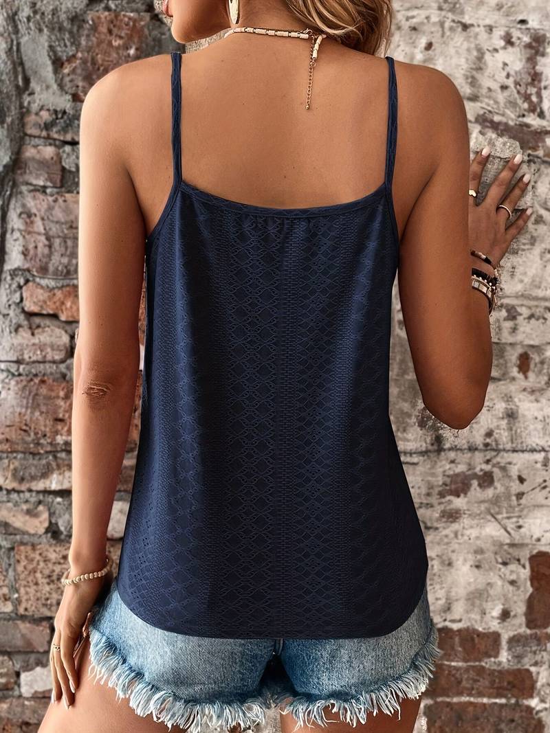 Julianne - V-hals elegant blondetopp