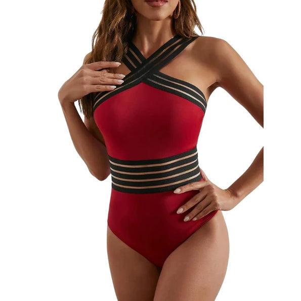 Anne - Elegant Mesh One-Piece Badedragt