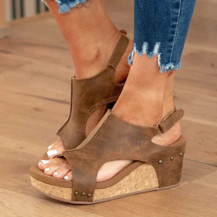 Lena Komfortable Wedge Sandaler