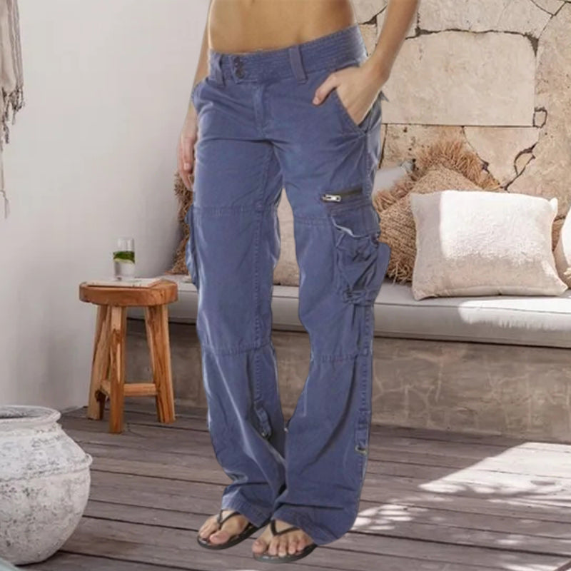 Løse cargo-bukser med flere lommer