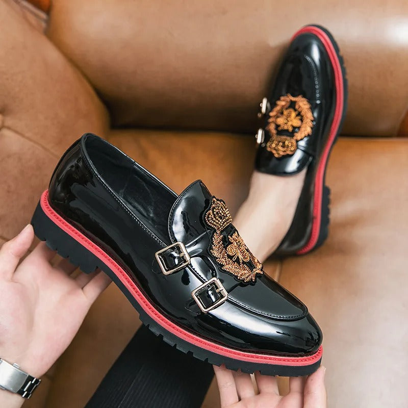 Marco - Elegante loafers med dobbelt metalspænde