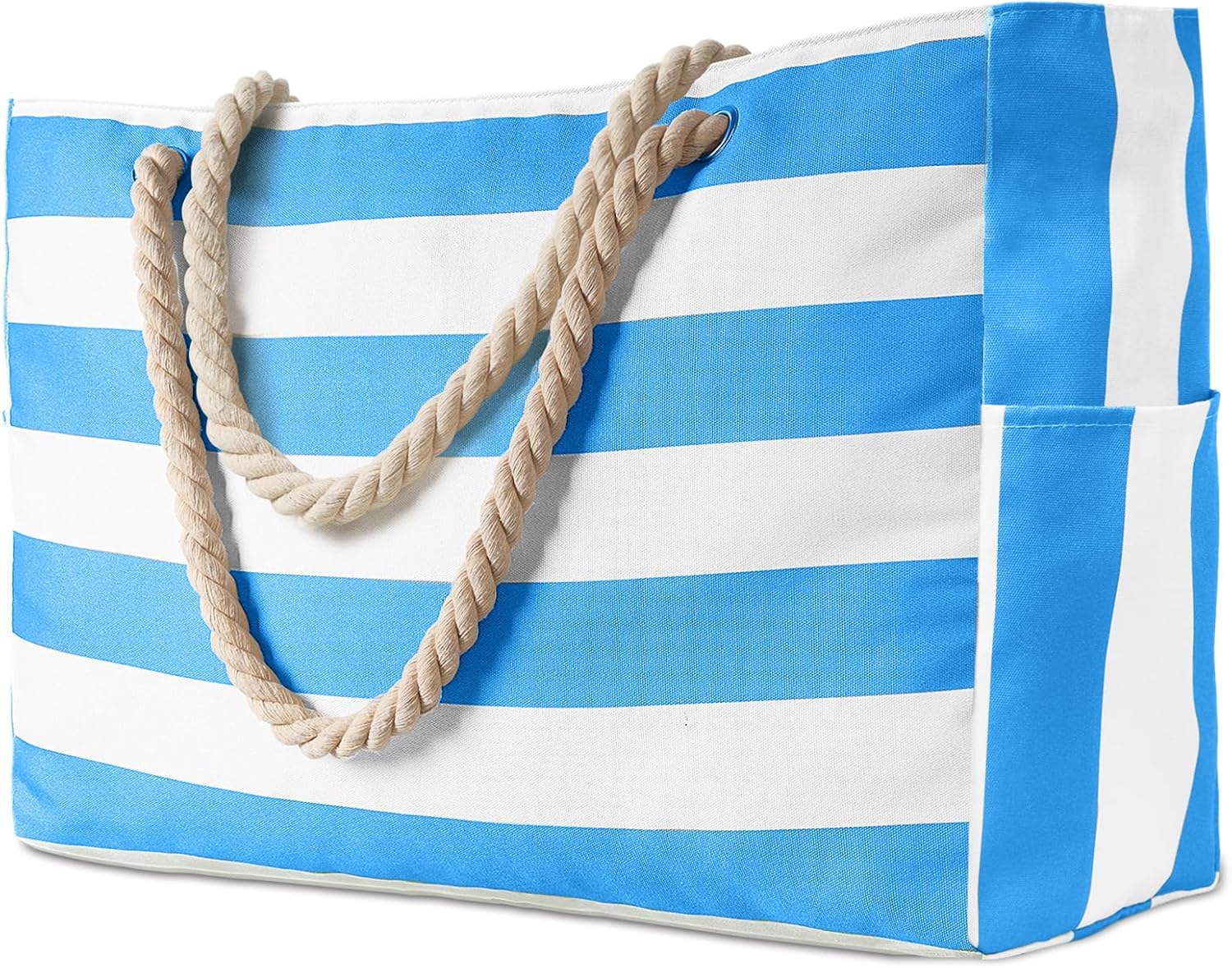 CoastalCarry strandtaske til familien – Stor vandtæt tote med sikker lynlås