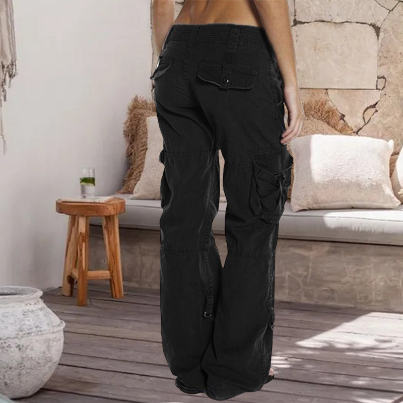 Løse cargo-bukser med flere lommer