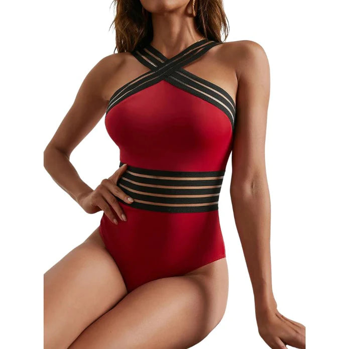 Anne - Elegant Mesh One-Piece Badedragt