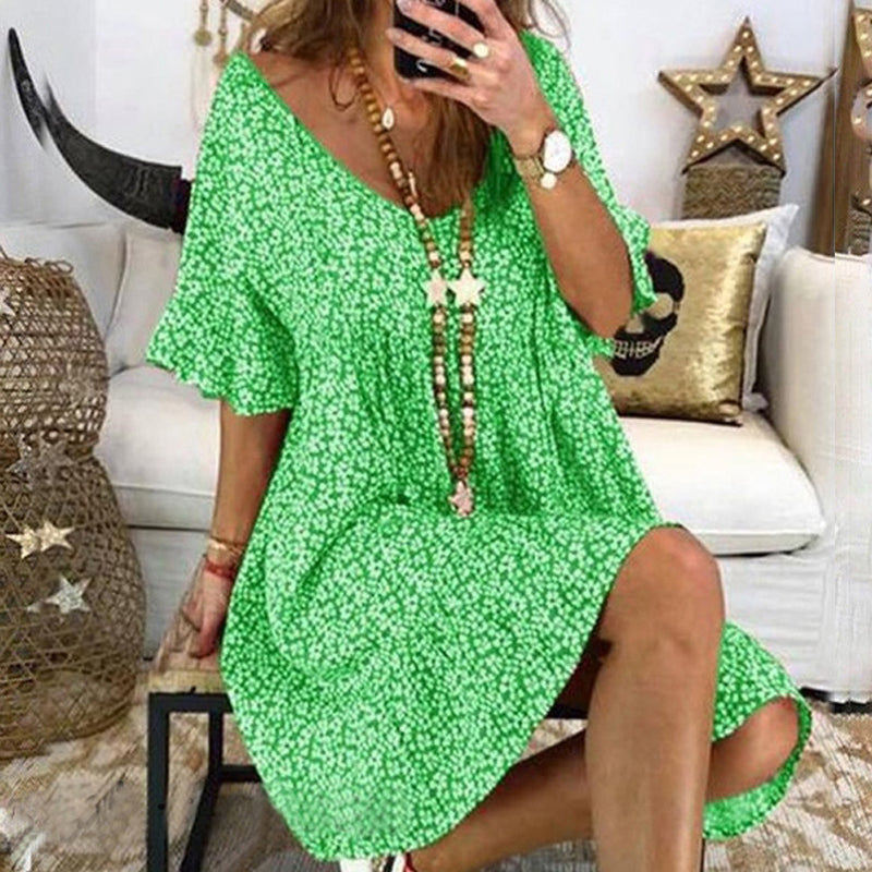 Dolly - Sommer halværmet kjole