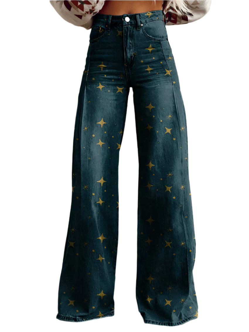 Coreen - Elefantbensbukser med stjerneprint