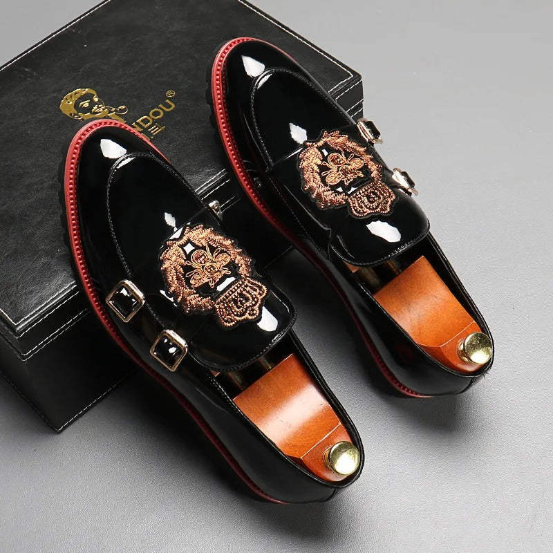 Marco - Elegante loafers med dobbelt metalspænde