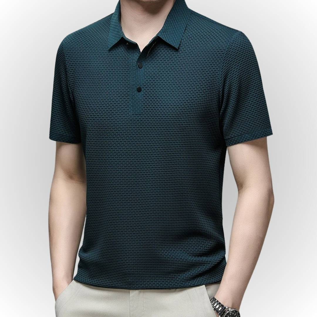 Ashton - Luksuriøs poloshirt med tekstur