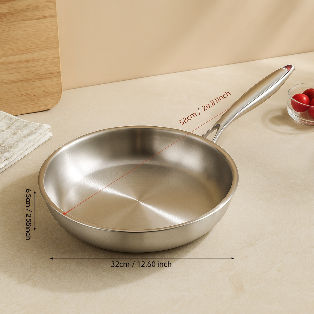 Astoria | Non-stick stegepande lavet af rustfrit stål