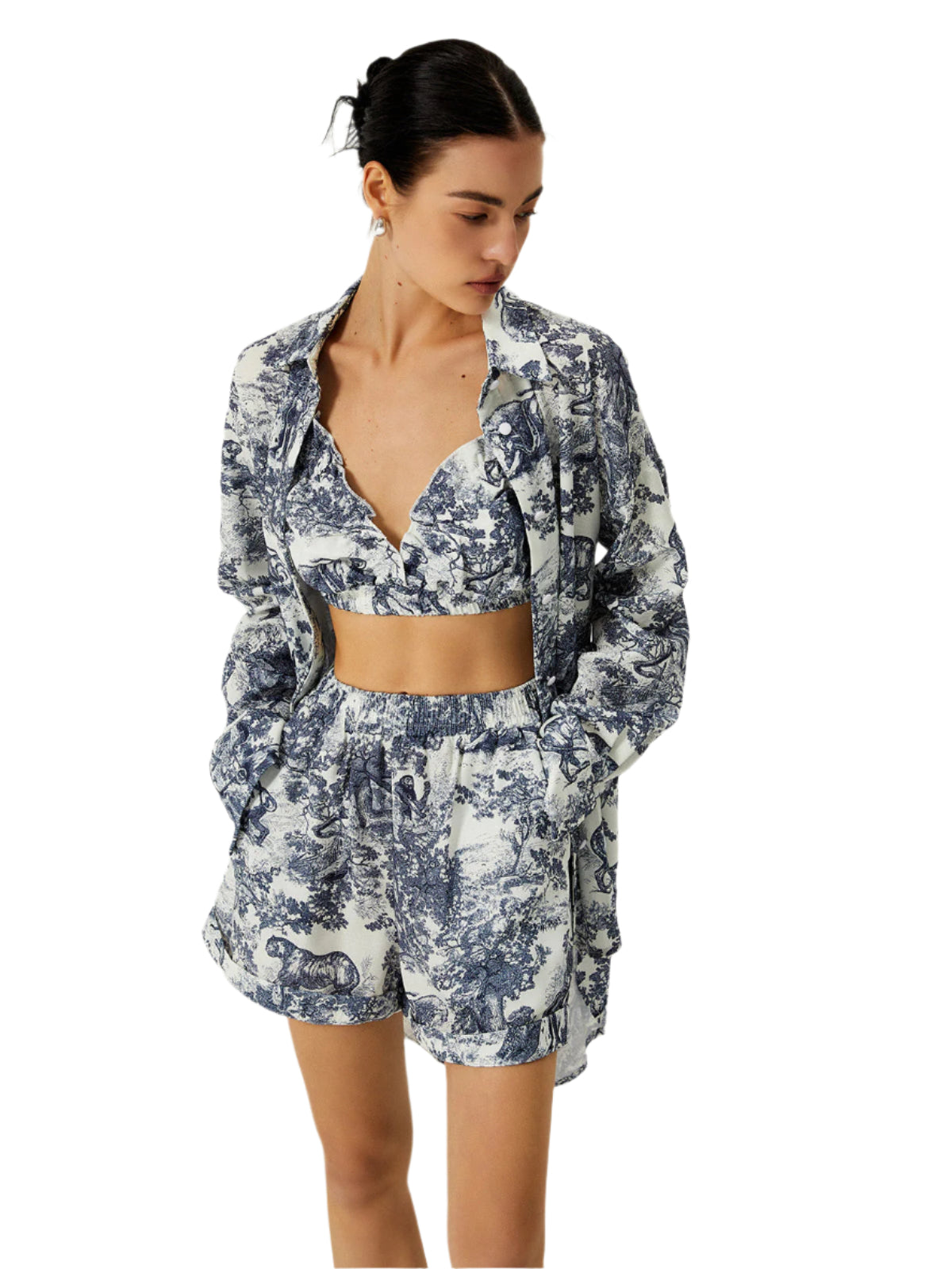 Karen - Blomsterprint Sommer 3-delt sæt