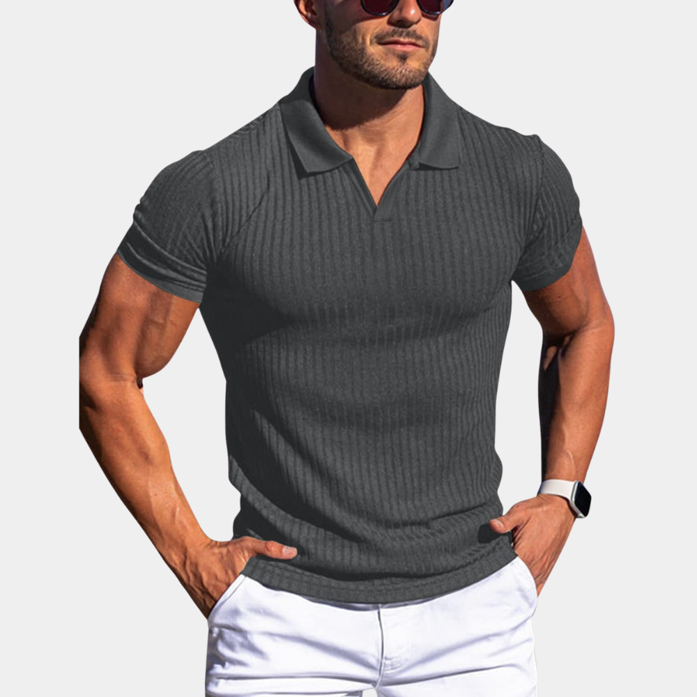 Brian – V-formet krave poloshirt