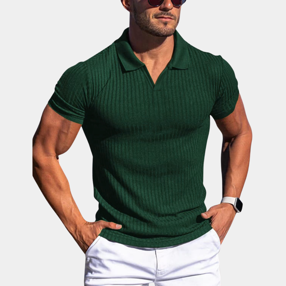 Brian – V-formet krave poloshirt