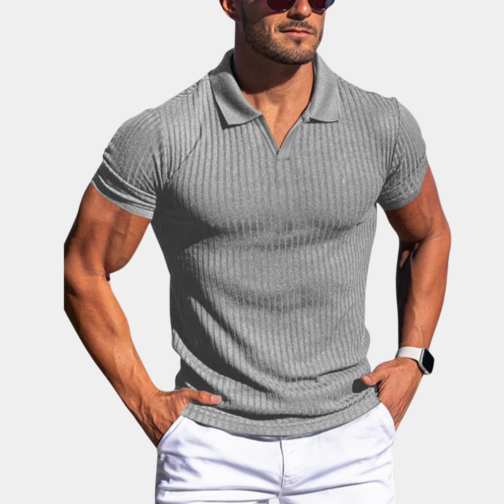 Brian – V-formet krave poloshirt