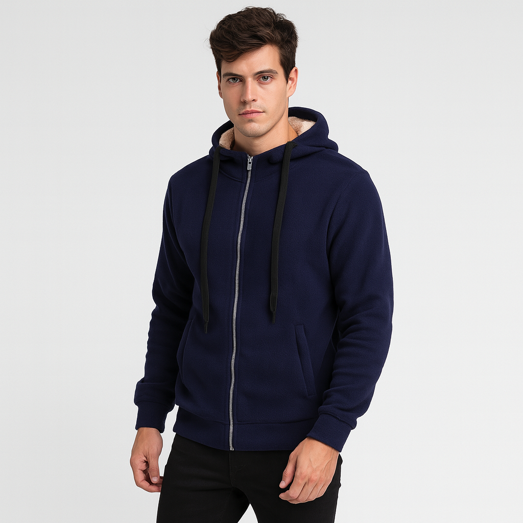 Leo | Varm, polstret jakke med hætte