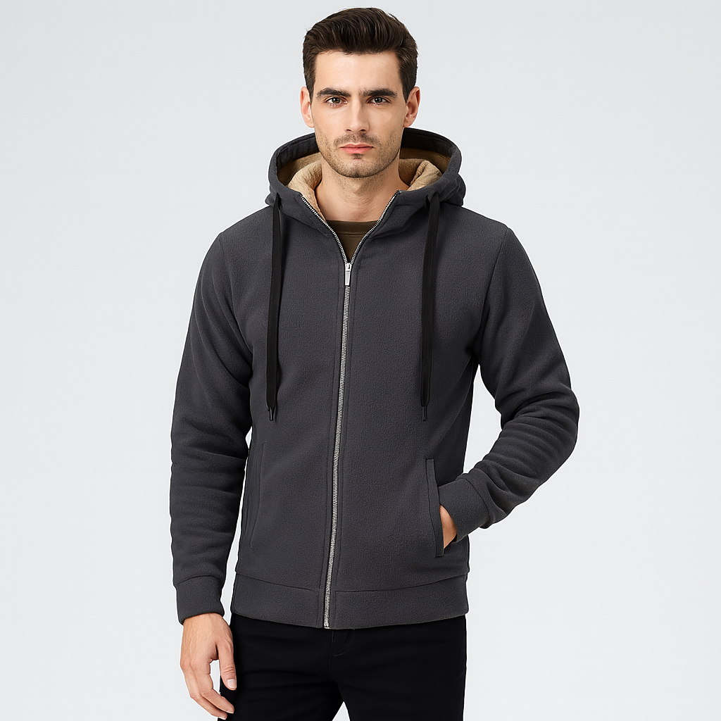 Leo | Varm, polstret jakke med hætte