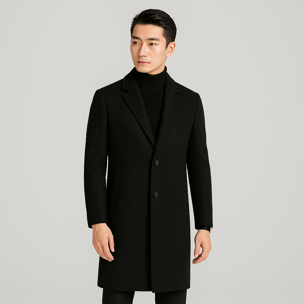 Cedrik | Mellemlang uldfrakke til herrer