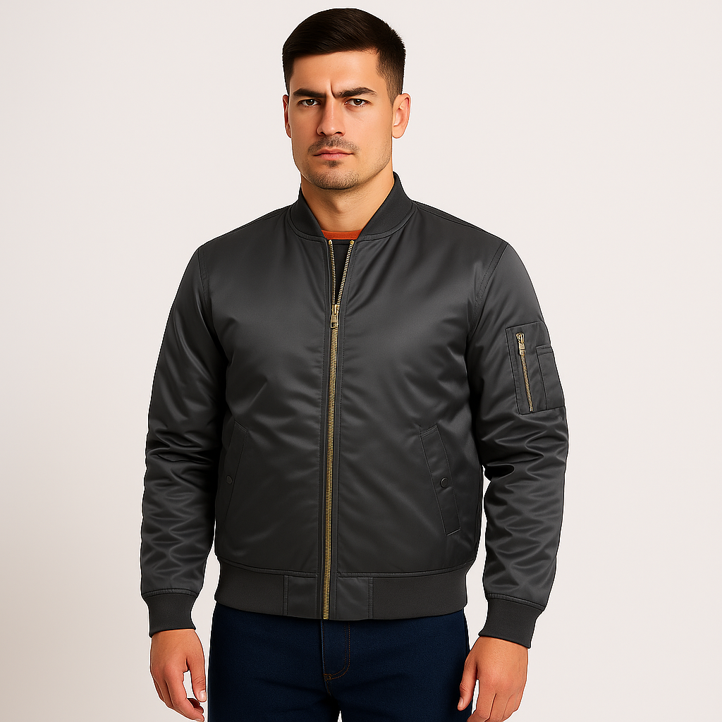 Luksuriøs pilotbomberjakke til mænd – vintage aviation-stil