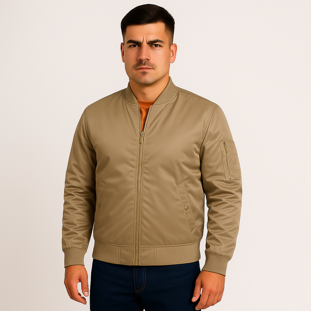 Luksuriøs pilotbomberjakke til mænd – vintage aviation-stil