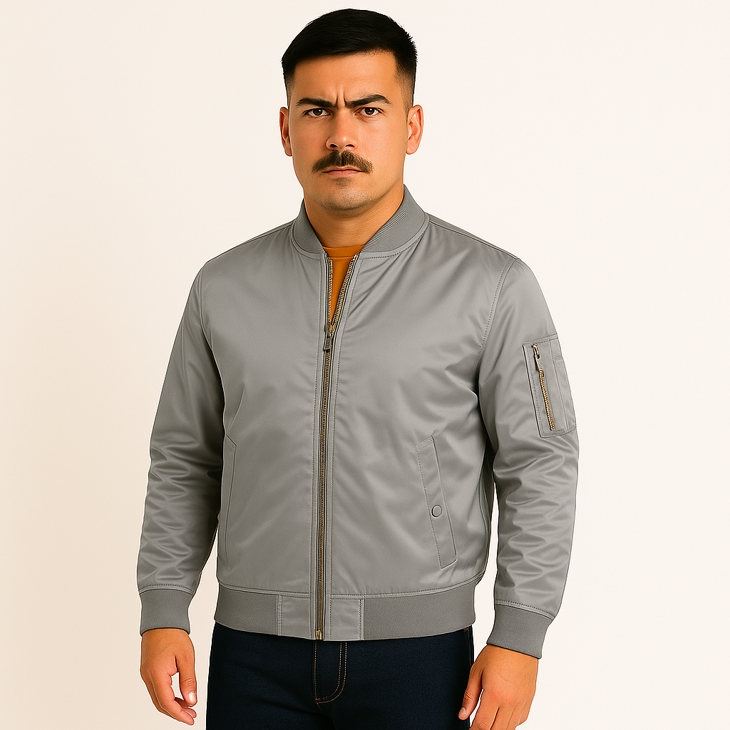 Luksuriøs pilotbomberjakke til mænd – vintage aviation-stil