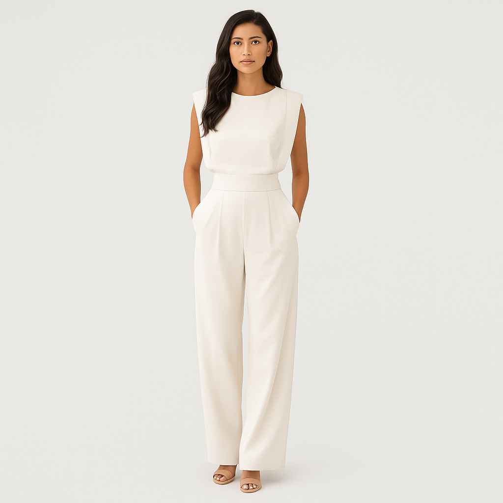 Afslappet, ensfarvet jumpsuit til kvinder – Komfortabelt outfit i ét stykke til den daglige pendling