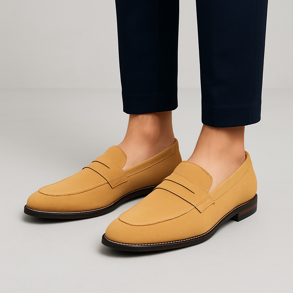 Jameson - Herrers ruskindsloafers – Bløde slip-on casual sko