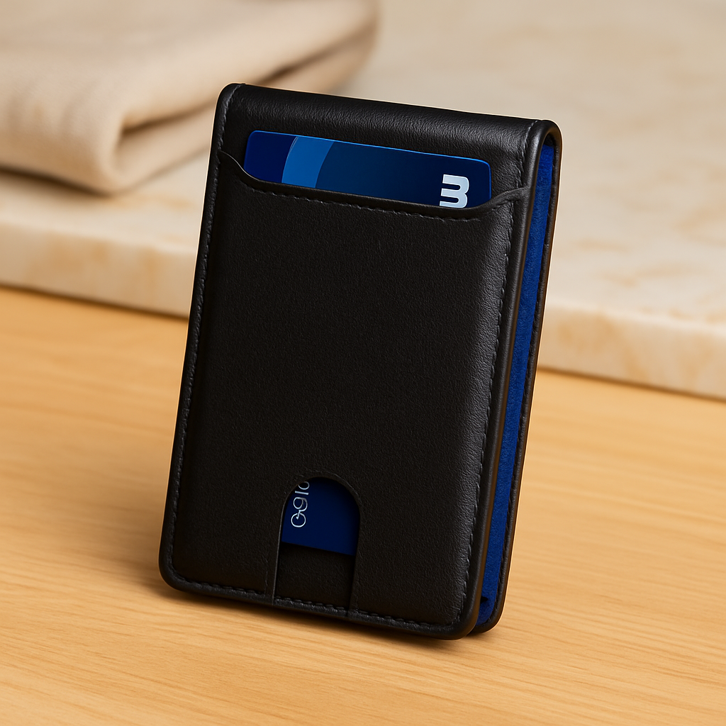 Kulfiber Bifold-pung – Slank RFID-blokerende kortholder