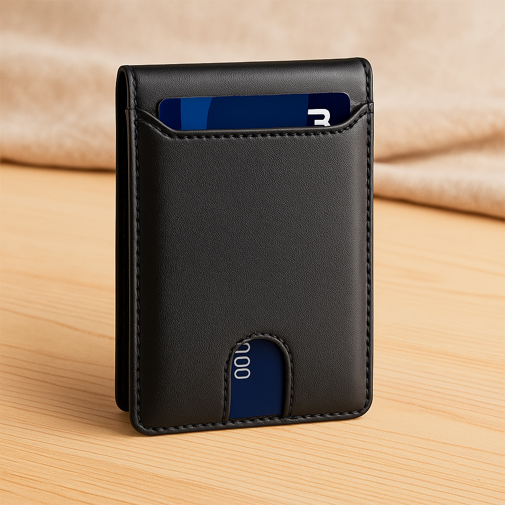 Kulfiber Bifold-pung – Slank RFID-blokerende kortholder