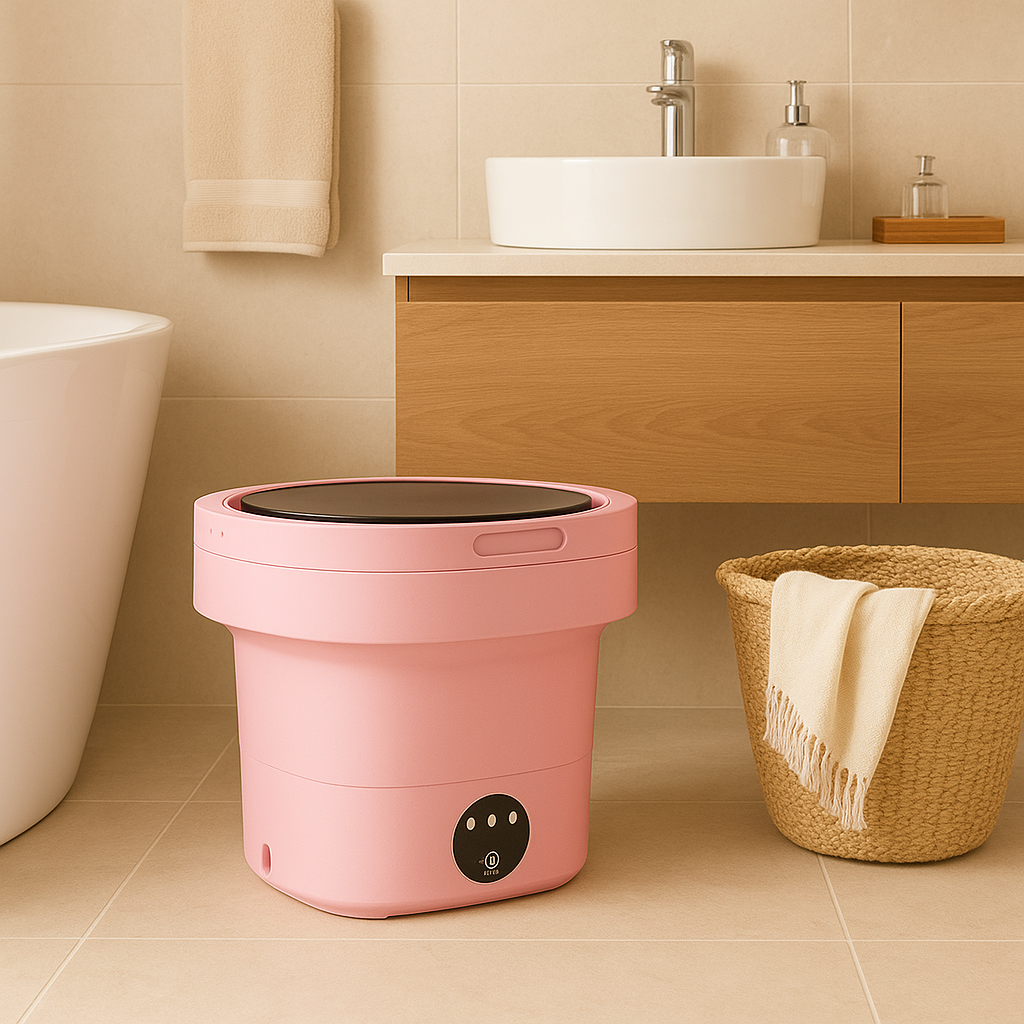 AquaNest – Ultrakompakt sammenleggbar vaskemaskin | Madsen