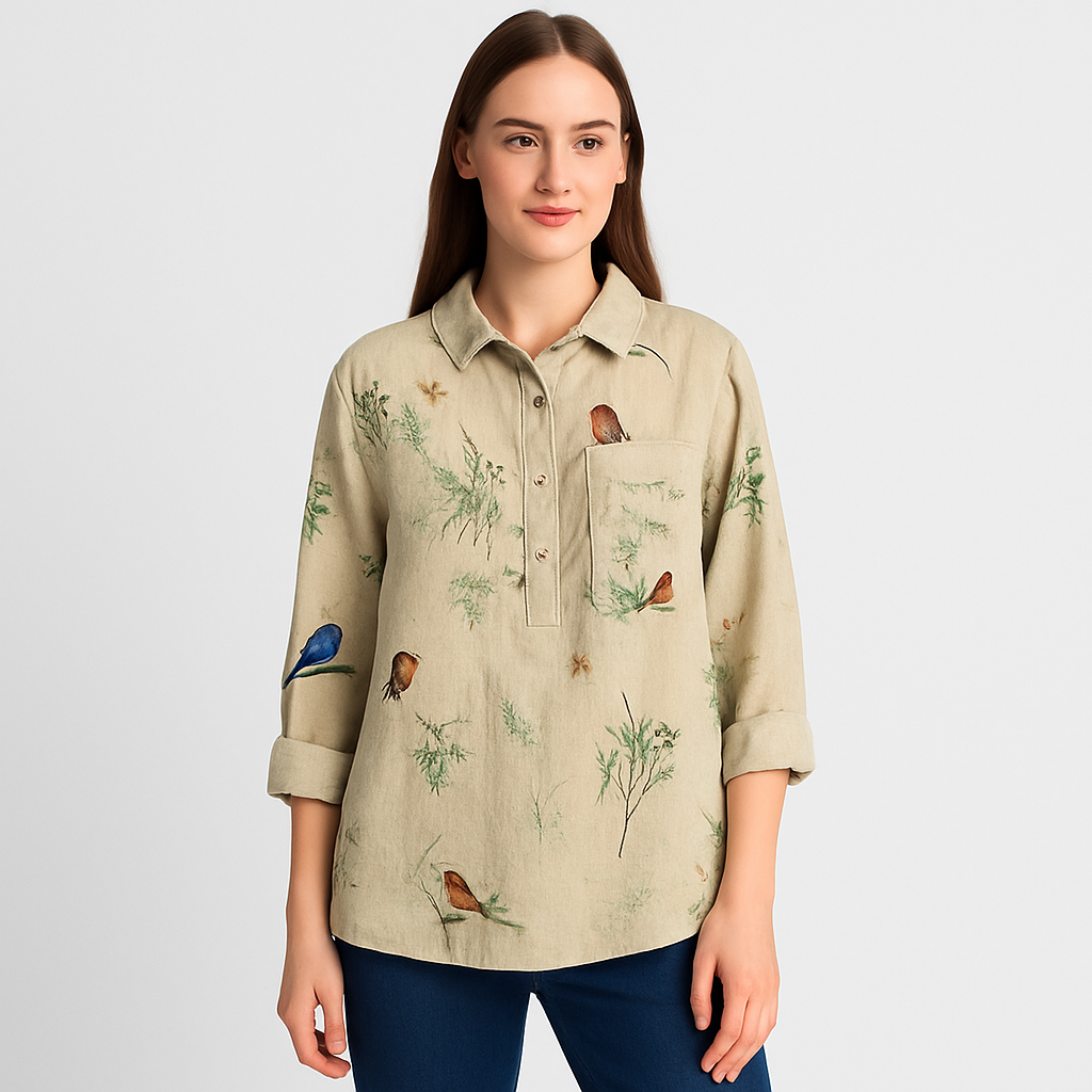 Rebecca - Blomsterbluse