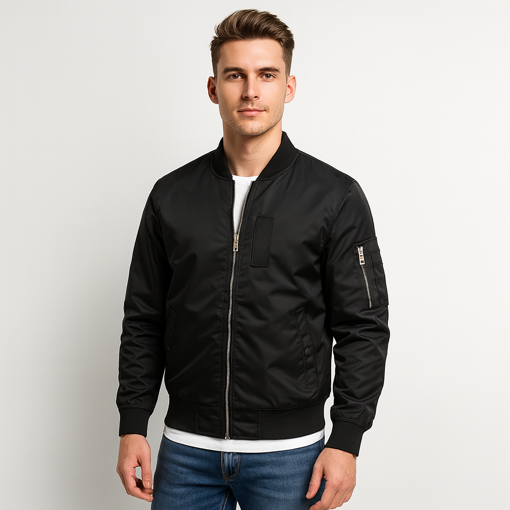 Herrers afslappet bomberjakke 2025