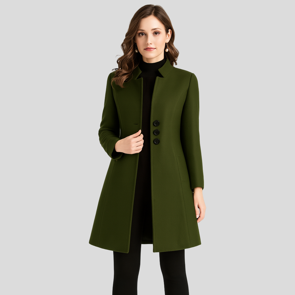 Isla | Elegant frakke med knapper foran