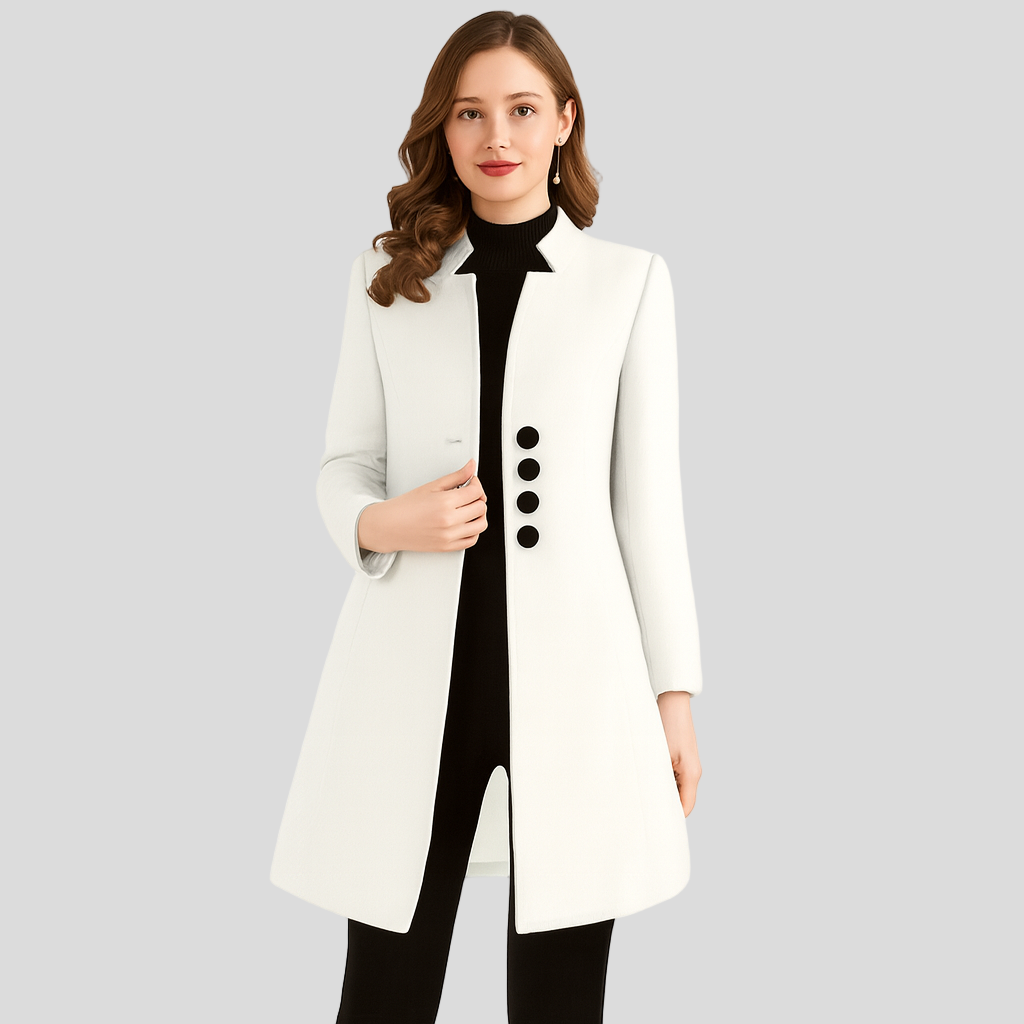 Isla | Elegant frakke med knapper foran