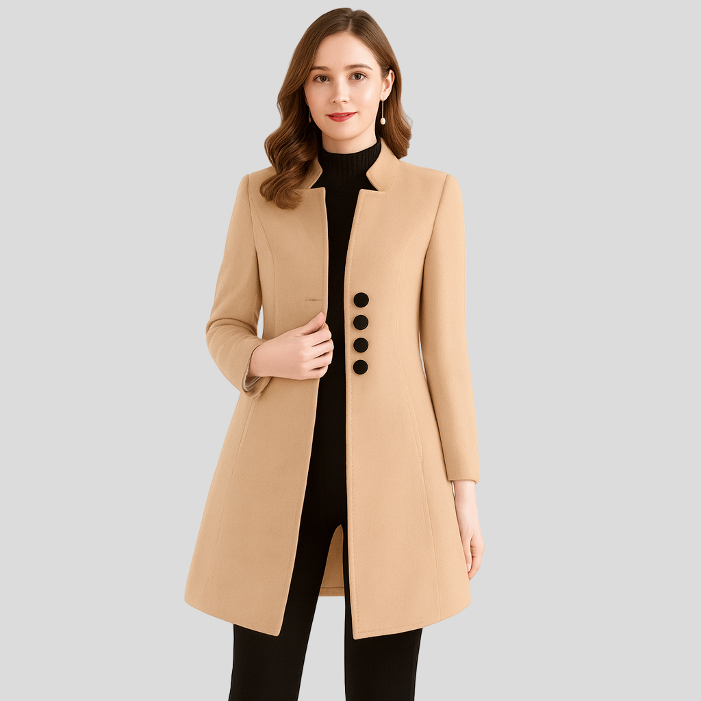 Isla | Elegant frakke med knapper foran