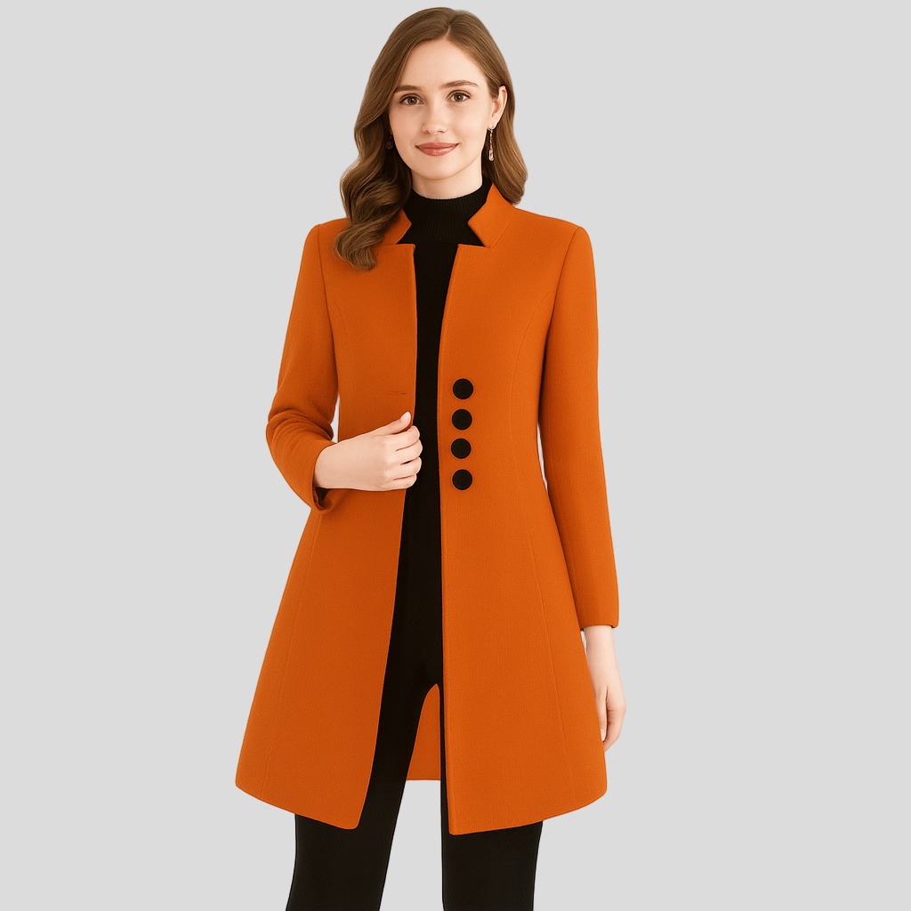 Isla | Elegant frakke med knapper foran