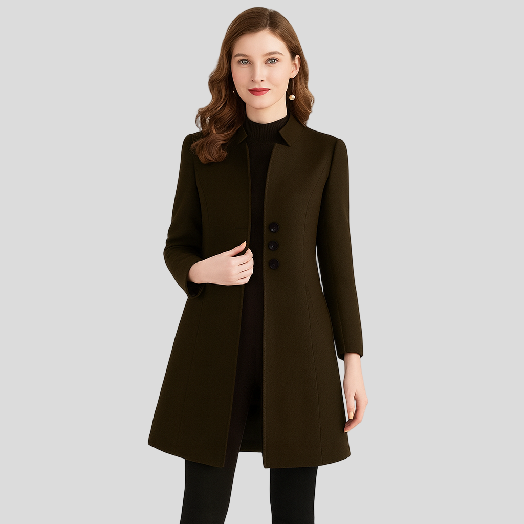 Isla | Elegant frakke med knapper foran