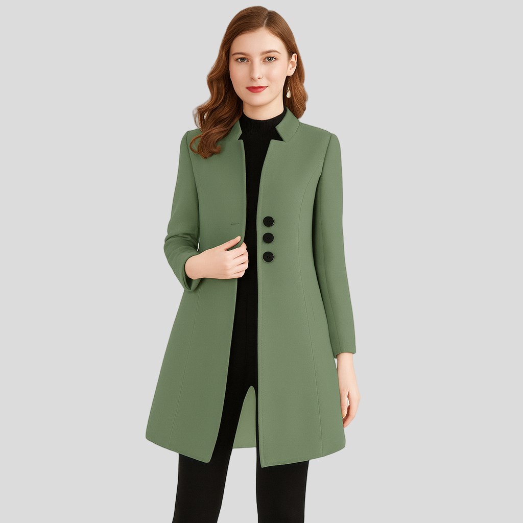 Isla | Elegant frakke med knapper foran