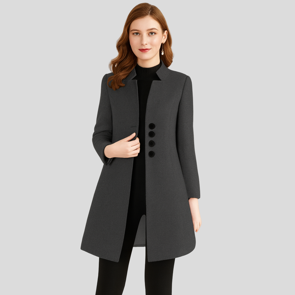 Isla | Elegant frakke med knapper foran