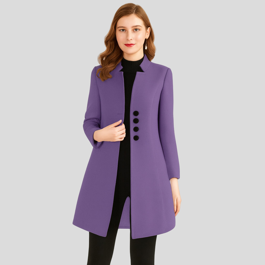 Isla | Elegant frakke med knapper foran