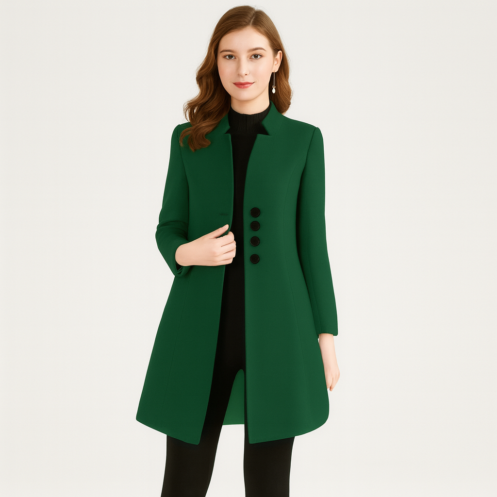 Isla | Elegant frakke med knapper foran