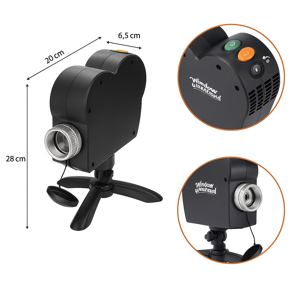 PhantomGlow | Hjemsøgt hus Halloween-projektor