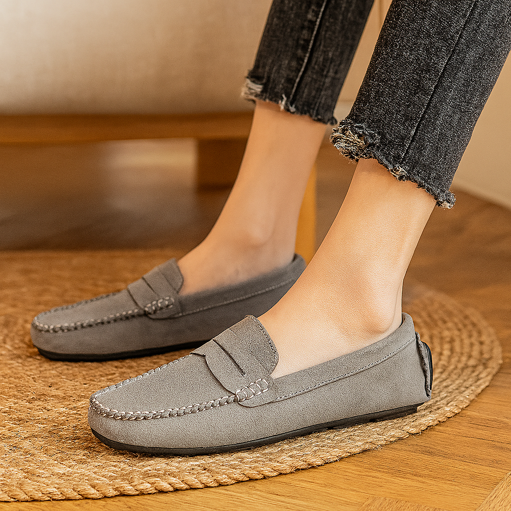 Milano - Herreloafers i læder – klassiske hjemmesko med skridsikker sål